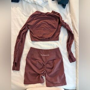 Alphalete matching workout set